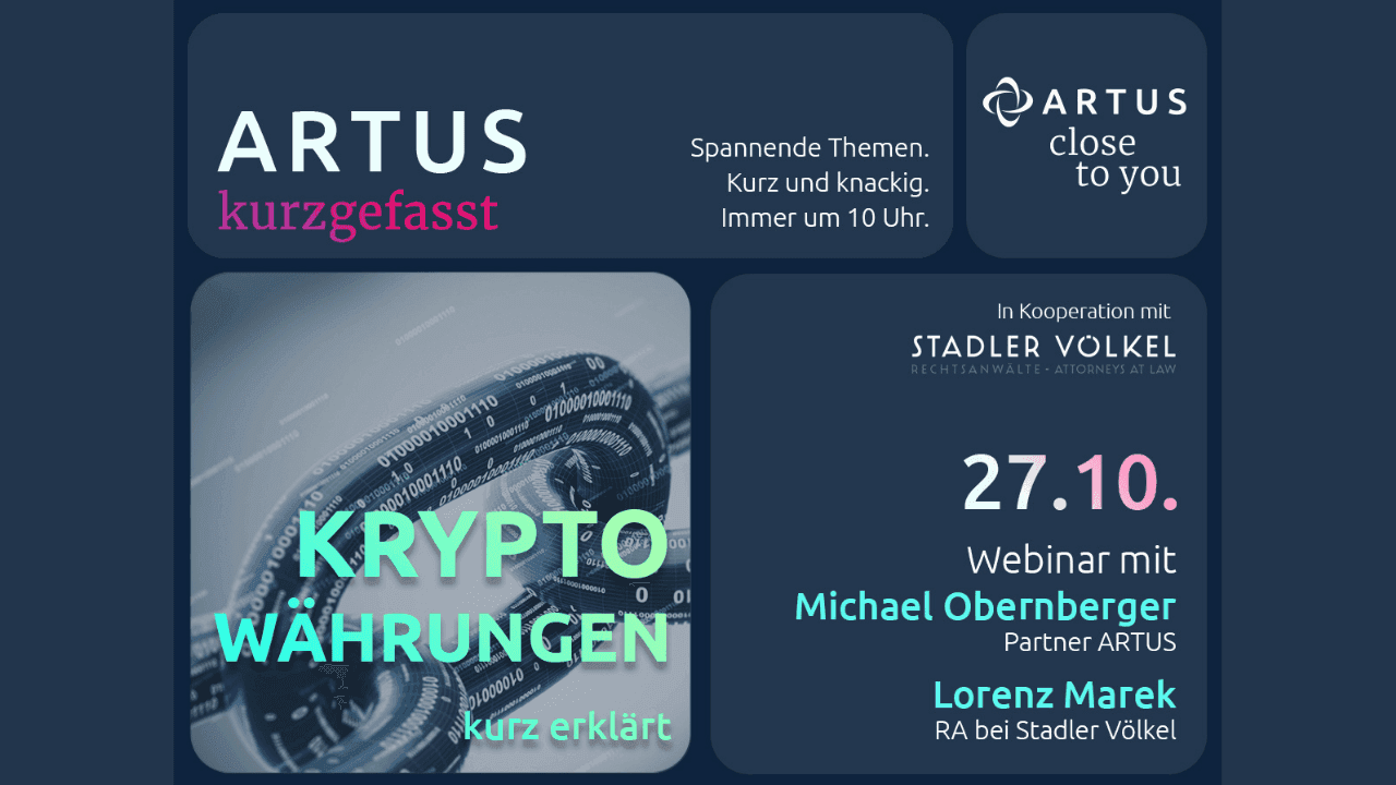 Webinar "ARTUS in a nutshell - cryptocurrencies explained"