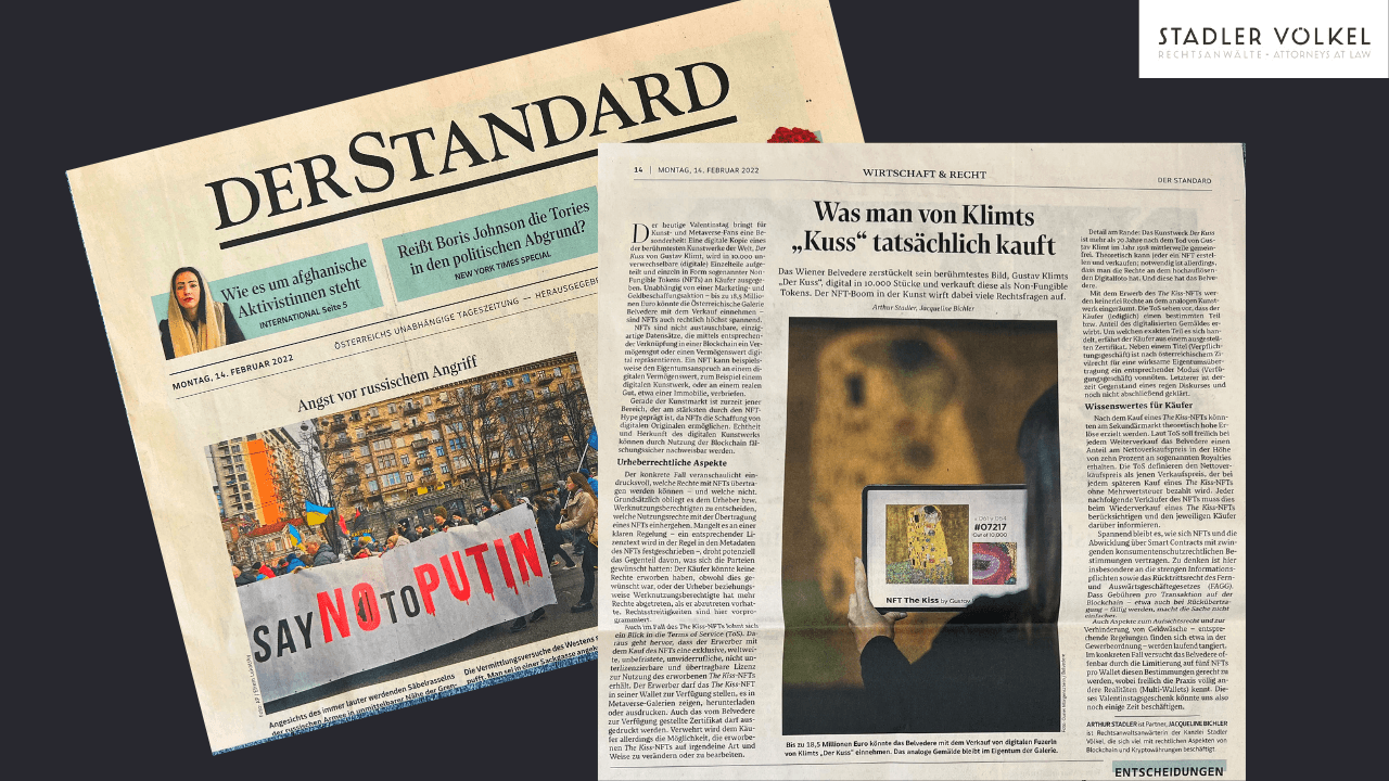 Der Standard: Was man von Klimts digitalem "Kuss" tatsächlich kauft