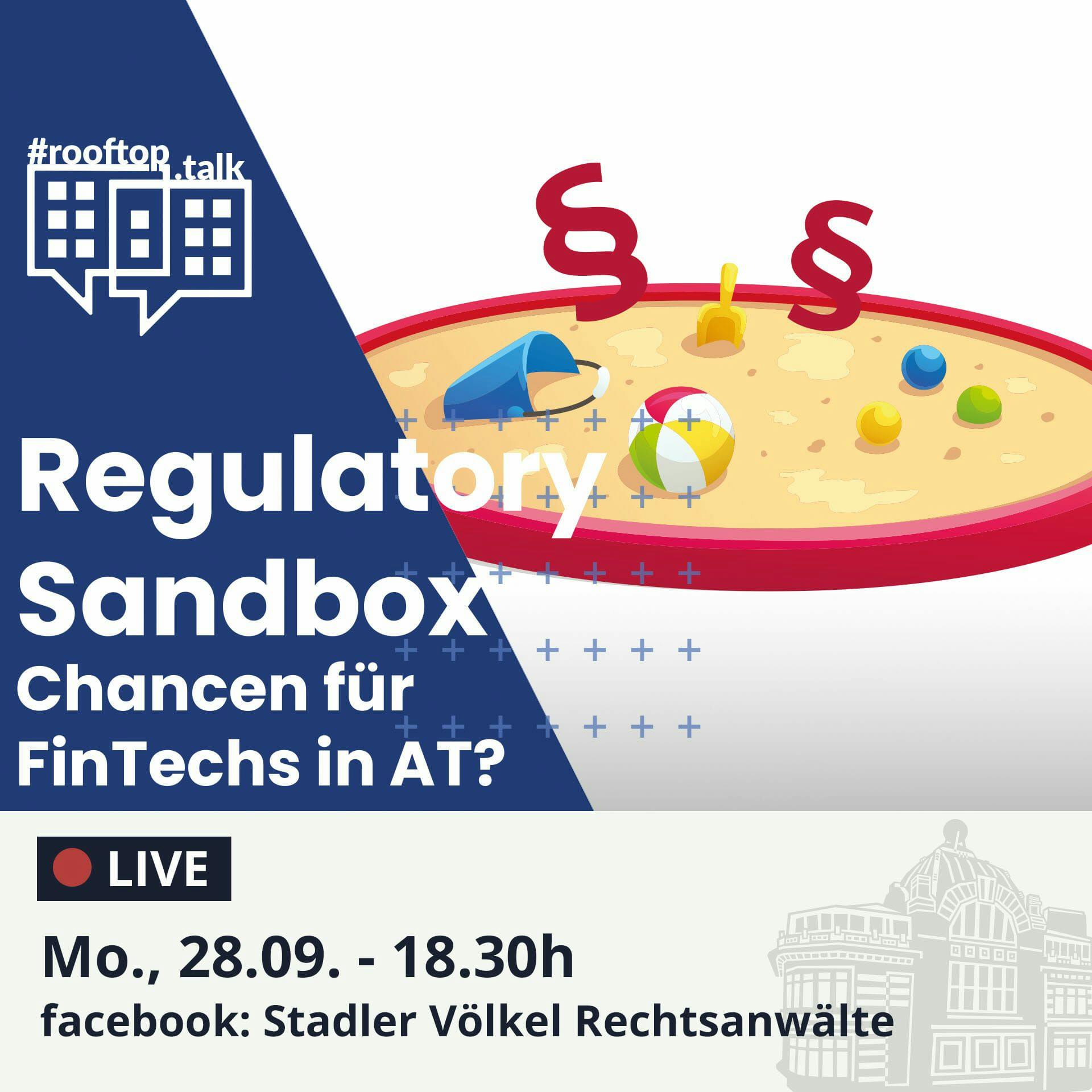 rooftop.talk 16: Regulatory Sandbox - Chance für FinTechs in Österreich?