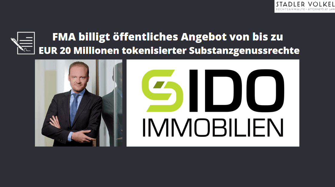 STADLER VÖLKEL advises SIDO Immobilien on Security Token Offering