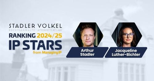 IP STARS - 2024 - STADLER VÖLKEL listed as one of the top trademark law firms in Austria