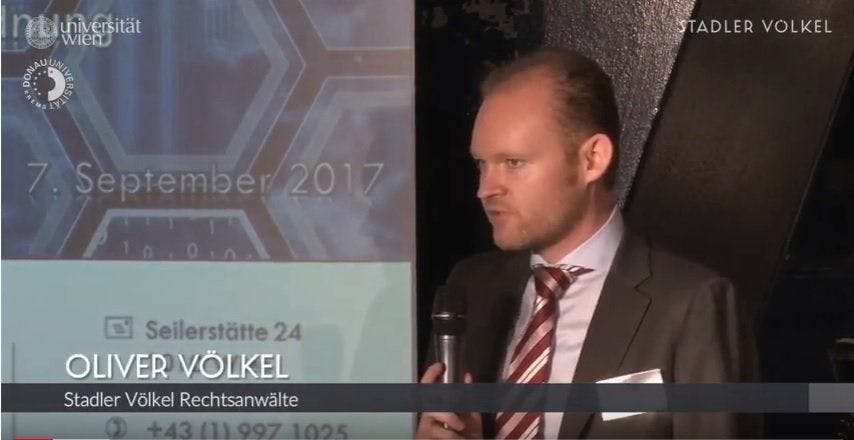 Oliver Völkel on the topic "Capital market legal classification of coins & tokens"