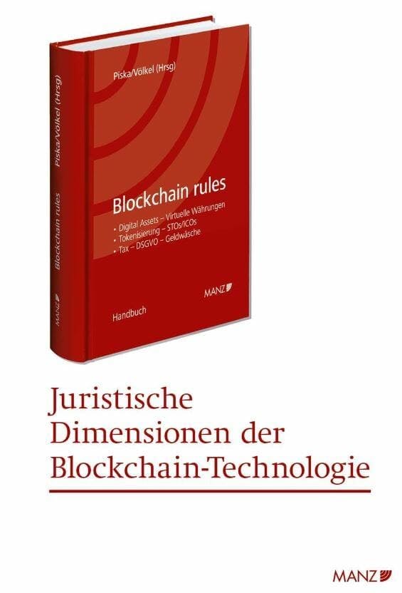 Blockchain rules – New handbook on blockchain law!